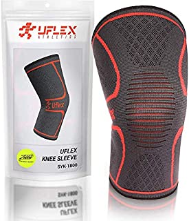 Knee Compression Sleeve for Men & Women - Knee Brace Support for Running, Jogging, Sports, Joint Pain Relief, Arthritis & Injury Recovery - Knee Braces for Knee Pain - Single Wrap Medium