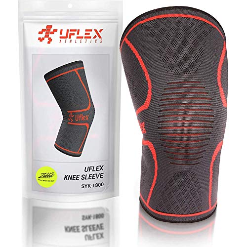 Knee Compression Sleeve for Men & Women - Knee Brace Support for Running, Jogging, Sports, Joint Pain Relief, Arthritis & Injury Recovery - Knee Braces for Knee Pain - Single Wrap Medium