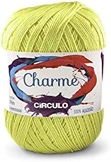 Charme 100% Cotton Threads in 10 Choices of Colors. Suitable for 2.5mm to 3mm Needle and 3mm to 4mm Crochet Hook. Great use for Sewing and Arts and Crafts Projects (Yellow)