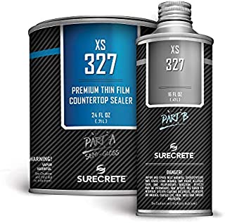 Concrete Countertop Sealer Semi-Gloss Finish Food Safe Water Based (100 ft²) 1 Quart Kit XS-327