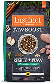 Instinct Raw Boost Large Breed Puppy Grain Free Recipe with Real Chicken Natural Dry Dog Food by Nature's Variety, 20 lb. Bag