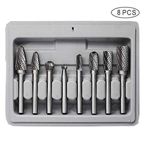 Carbide Burr Set JESTUOUS 1/4 Inch Shank Diameter