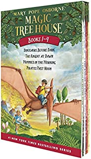 Magic Tree House Boxed Set, Books 1-4: Dinosaurs Before Dark, The Knight at Dawn, Mummies in the Morning, and Pirates Past Noon