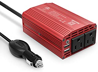 BESTEK 300W Power Inverter DC 12V to 110V AC Car Inverter with 4.2A Dual USB Car Adapter