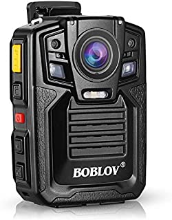 Body Worn Camera with Audio, BOBLOV 1296P Police Body Cameras for Law Enforcement, Security Guard, Waterproof Body Mounted Cam DVR Video IR with Night Vision, 170° Wide Angle (Built in 64GB)