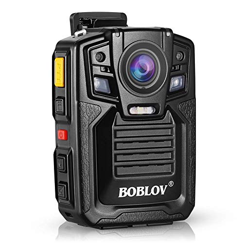 Body Worn Camera with Audio, BOBLOV 1296P Police Body Cameras for Law Enforcement, Security Guard, Waterproof Body Mounted Cam DVR Video IR with Night Vision, 170° Wide Angle (Built in 64GB)