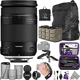 Tamron 18-400mm f/3.5-6.3 Di II VC HLD Lens for Canon DSLR Cameras with Altura Photo Essential Accessory and Travel Bundle