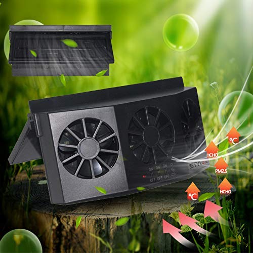 STYLOOC Solar Powered Car Exhaust Fan