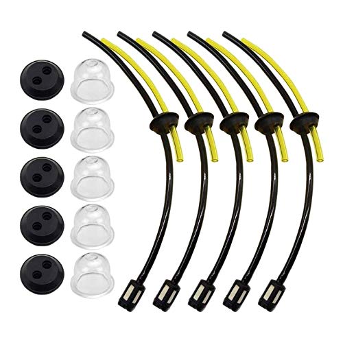 Yanyun 5pcs Petrol Filter Hose Gasket Kit for Timbertech Earth Drill Hedge Shears Brush Cutter