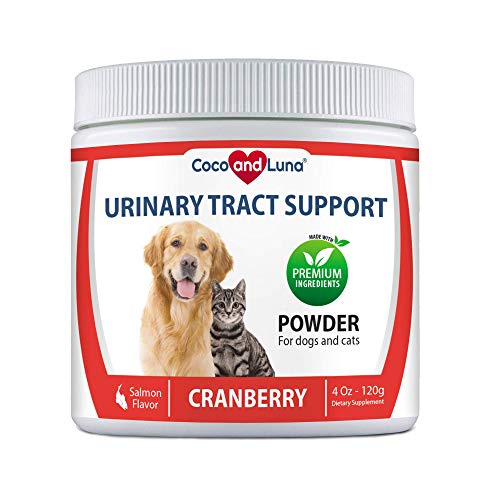 Cranberry for Dogs and Cats - Urinary Tract Support, Prevents UTI, Bladder Infections, Bladder Stones and Dog Incontinence - 4 Oz Powder (120g)