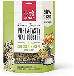 The Honest Kitchen Proper Toppers: Natural Human Grade Dehydrated Dog Superfood Toppers 14 oz - Cage Free Chicken