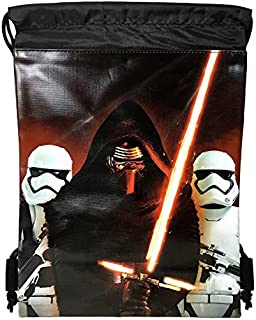 Disney Star Wars Authentic Drawstring Backpack Sling School Sport Gym Bag (Kylo Ren)