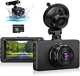 Dash Cam Front and Rear, Dual Dash Cam 1080P Full HD Dash Camera for Cars 3