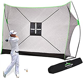 SteadyDoggie 10 x 7ft Golf Net Bundle 3pc - Comprising of Professional Patent Pending Golf Net, Chipping Target & Carry BagThe Right Choice of Golf Nets for Backyard Driving & Golf Hitting Nets