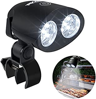 RVZHI Barbecue Grill Light, 360°Rotation for BBQ with 10 Super Bright LED Lights- Heat Resistant,100lm LED BBQ Light for Gas/Charcoal/Electric Grill-Battery Not Include-02