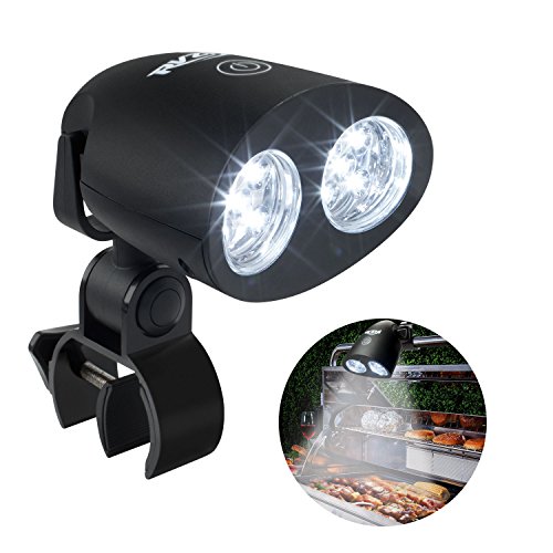 RVZHI Barbecue Grill Light, 360°Rotation for BBQ with 10 Super Bright LED Lights- Heat Resistant,100lm LED BBQ Light for Gas/Charcoal/Electric Grill-Battery Not Include-02