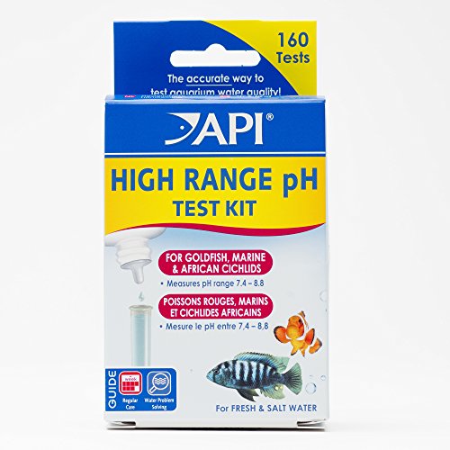 API HIGH RANGE PH TEST KIT 160-Test Freshwater and Saltwater Aquarium Water Test Kit