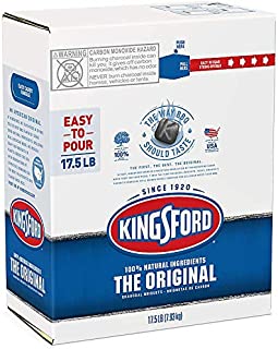 Kingsford Original Charcoal Briquettes, Easy-to-Open, Easy-to-Carry Package, BBQ Charcoal for Grilling  17.5 Pounds (Easy-to-Carry)