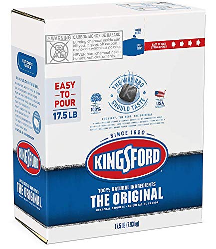 Kingsford Original Charcoal Briquettes, Easy-to-Open, Easy-to-Carry Package, BBQ Charcoal for Grilling  17.5 Pounds (Easy-to-Carry)