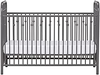 Little Seeds Monarch Hill Ivy Metal Crib, Gray