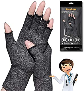 Arthritis Gloves,New Material, Compression for Arthritis Pain Relief Rheumatoid Osteoarthritis and Carpal Tunnel, Premium Compression & Fingerless Gloves for Typing and Daily Work(M size, 1pair)