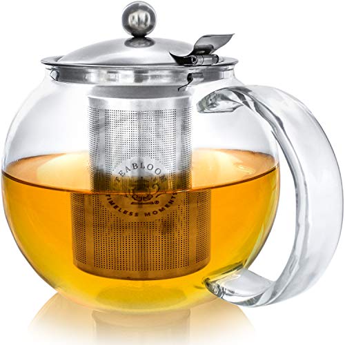 NEW DESIGN  Stovetop Safe + Lead-Free Glass Teapot Kettle