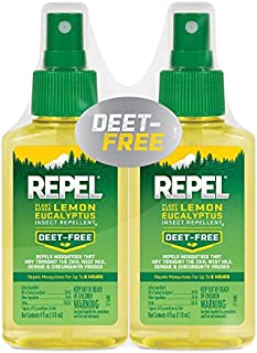 REPEL Plant-Based Lemon Eucalyptus Insect Repellent, Pump Spray, 4-Ounce, Pack of 2