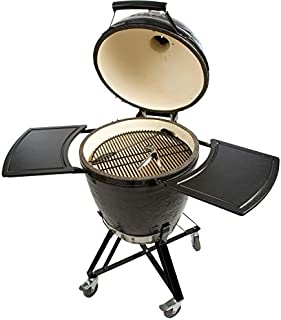 Primo Grills and Smokers 773 All-in-One Kamado Round Grill with Cradle Shelves, Ash Tool and Lift