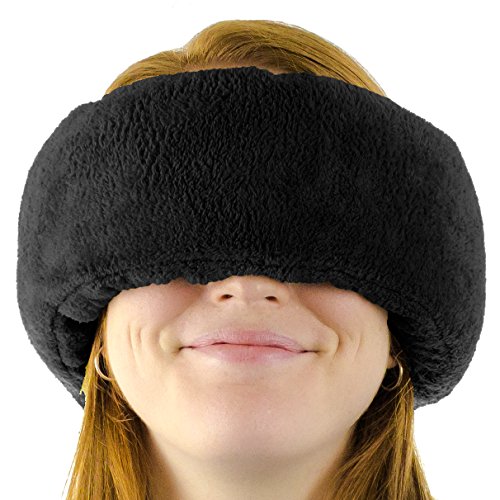 Wrap-a-Nap Travel Pillow, Sleep Mask & Ear Muff. Adjustable Soft Fleece Neck and Head Pillow. Machine Washable. One-Size-Fits-All.