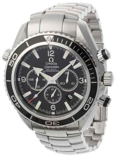 Omega Mens 2210.50.00 Seamaster Planet Ocean Automatic Chronometer Chronograph Watch