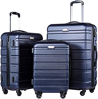 COOLIFE Luggage 3 Piece Set Suitcase Spinner Hardshell Lightweight TSA Lock 4 Piece Set