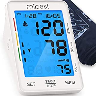 MIBEST Blood Pressure Monitor - Large LED Display Blood Pressure Tester - 9.4