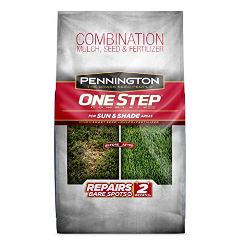 Pennington 100086822 One Step Complete Grass Seed For Sun & Shade Areas, 8.3 Pounds