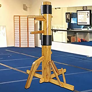 Flex HQ Adjustable Wing Chun Dummy Mook Yan Jong IP Man Training Target Wood Base