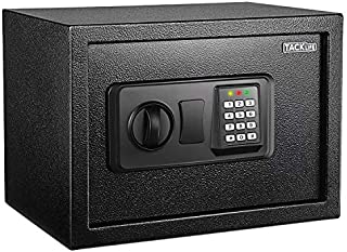 TACKLIFE Safe Box 0.5 Cubic Feet Digital Lock Box with Instruction Light for Money Safe Cash Jewelry Passport Gun Security-HES25A