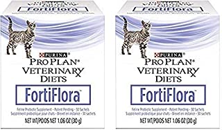 Purina Fortiflora Purina 840235149217 Fortiflora Nutritional Supplement for Cats (2 Pack)