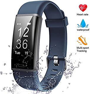 Lintelek Fitness Tracker Heart Rate Monitor, Activity Tracker, Pedometer Watch with Connected GPS, Waterproof Calorie Counter, 14 Sports Modes Step Tracker for Women, Men, Kids and Gift