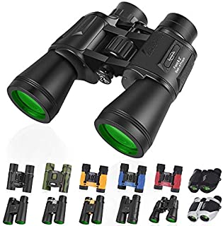 Kissarex Adults Compact Travel Binoculars: 12x50 Mini Small Size Lightweight Best Outdoor Theatre Tactical Hiking Kids Concert Sports Camping Low-Light Night Vision Waterproof