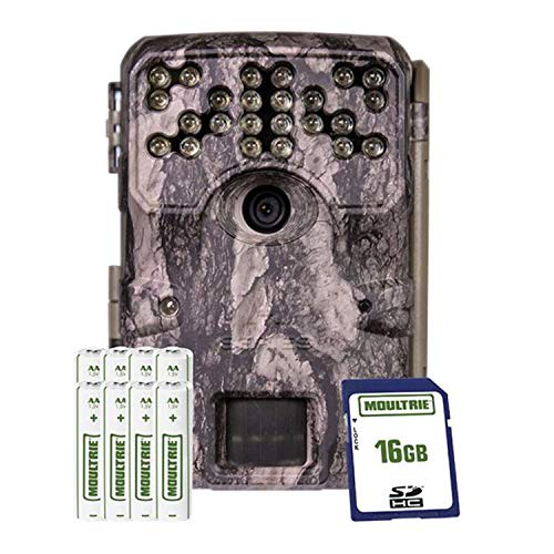 Moultrie A900i Bundle Trail Camera (2020) | Batteries | 16 MB SD Card | Compatible with Moultrie Mobile, Moultrie Pine Bark (MCG-14002)