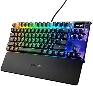 SteelSeries Apex Pro TKL Mechanical Gaming Keyboard  Worlds Fastest Mechanical Switches  OLED Smart Display  Compact Form Factor  RGB Backlit