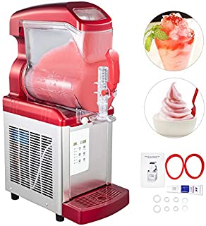 VBENLEM Slushy Machine 6L Single Tank Frozen Drink Machine 650W Margarita Smoothie Frozen Drink Maker LED Display Soft Ice Cream Machine for Supermarkets Cafes Restaurants Snack Bars