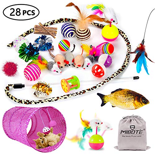 MIBOTE 28 Pcs Cat Toys