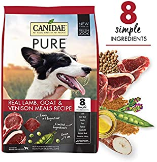 CANIDAE Pure Real Lamb Goat & Venison, Limited Ingredient Grain Free Premium Dry Dog Food