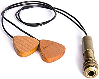 Luvay Piezo Acoustic Pickup, Contact Microphone Transducer for Acoustic Guitar, Ukulele, Violin, Mandolin, Banjo, Cello, Kalimba etc. (EndPin Jack)