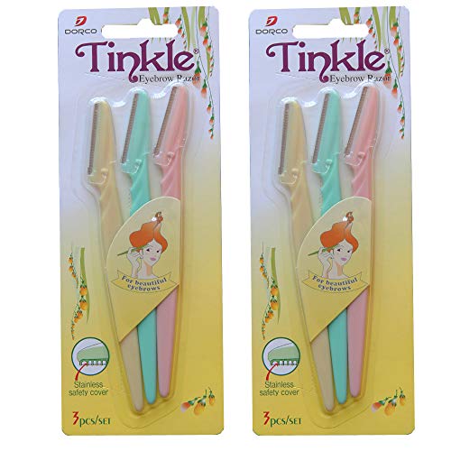 Tinkle Eyebrow Razor Pack of 6