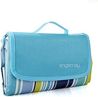 Angemay Outdoor & Picnic Blanket Extra Large Sand Proof and Waterproof Portable Beach Mat for Camping Hiking Festivals