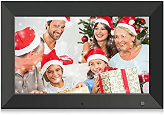 BSIMB Digital Photo Frame Digital Picture Frame 10.1 Inch 1024x600 IPS Screen with Motion Sensor/Auto Rotate/Music&Video Playback/Remote Control,Support 32GB USB Drive/SD Card M10(None WiFi)