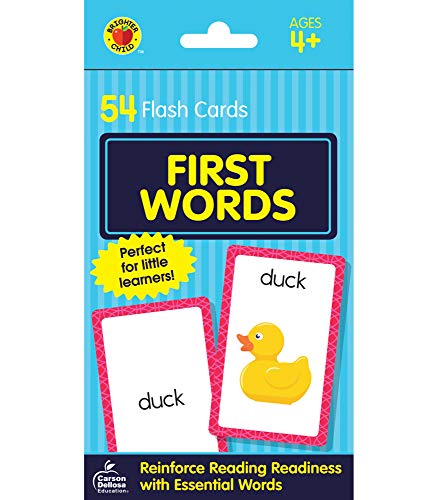 Carson Dellosa | First Words Flash Cards | Phonics, Preschool, 54ct