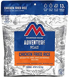 Mountain House Chicken Fried Rice | Freeze Dried Backpacking & Camping Food | 2 Servings | Gluten-Free