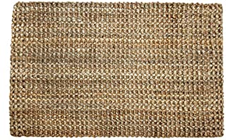 Irongate Classic Jute Solid Handwoven Reversible Ribbed Jute Area Rug, 2' X 3', Natural